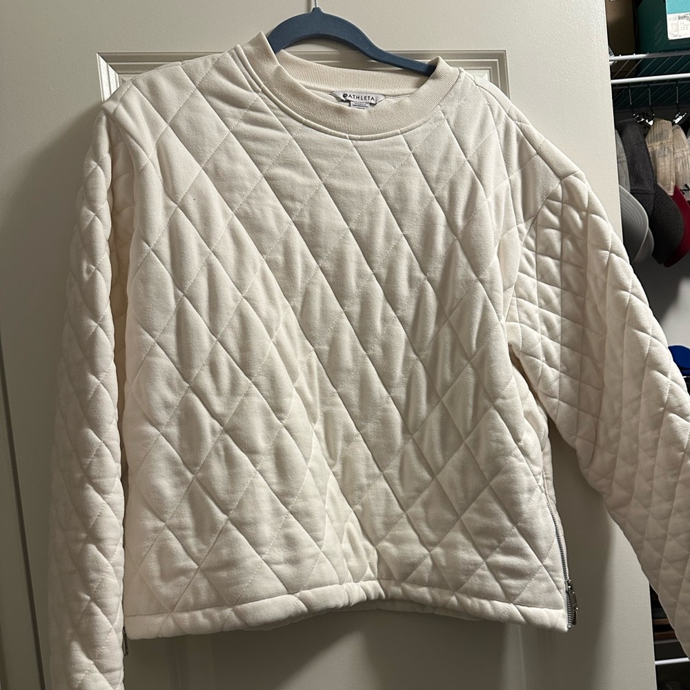 Retroplush Quilted crewneck Sweatshirt